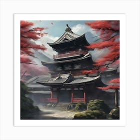 Japanese Temple 1 Art Print