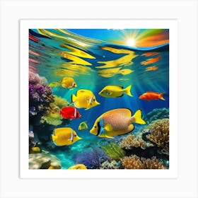 Colorful Fishes 1 Art Print