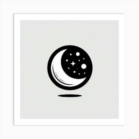 Moon And Stars 5 Art Print