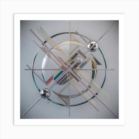 Abstract Clock Art Print