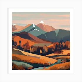 Autumn Landscape Art Print