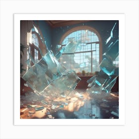 Shattered Glass 31 Art Print