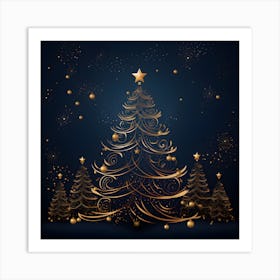 Elegant Christmas Design Series032 Art Print