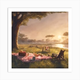 Picnic In The Morning Art Print