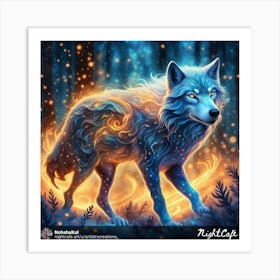 Fire Wolf 1 Art Print