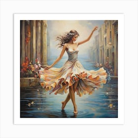 Dancer In Water 1 Art Print