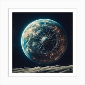 Earth In Space 42 Art Print