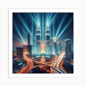 Kuala Lumpur Cityscape 1 Art Print