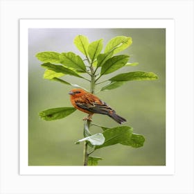 Rufous-Tailed Robin Art Print