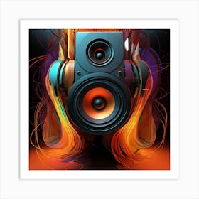 Abstract Music 1 Art Print