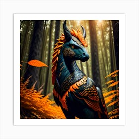 Magical creature In The Forest Art Print