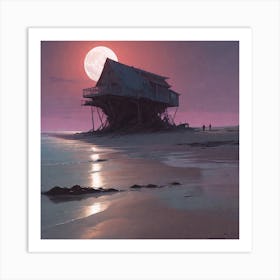 House On The Beach Art Print