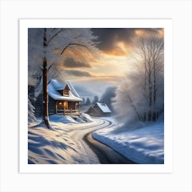 Winter Scene 9 Art Print