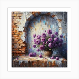 Roses In A Vase 1 Art Print