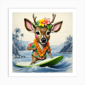 Hawaiian Deer 5 Art Print