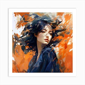 Abstract Of A Woman 19 Art Print