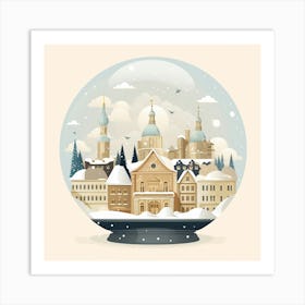 Zurich Switzerland 2 Snowglobe Art Print