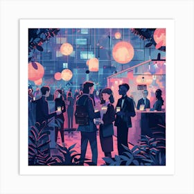 Nightlife Illustration Art Print