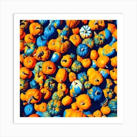 Splashing Pumpkins Art Print