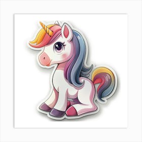 Unicorn Sticker 84 Art Print