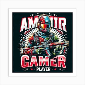 Amor Gamer Player Art Print