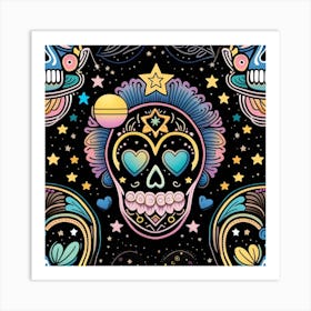 Mexican Skulls Art Print