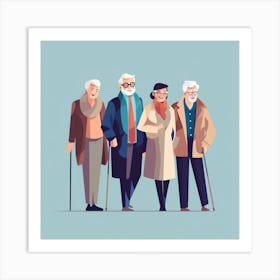 Old People Art Print