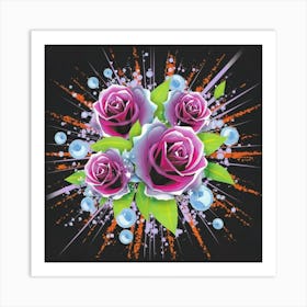 Gorgeous colorful spring flowers 12 Art Print