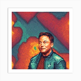 Tesla Musk Art Print