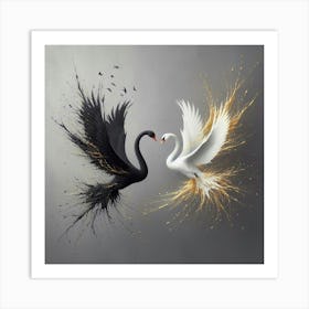 Swans Art Print