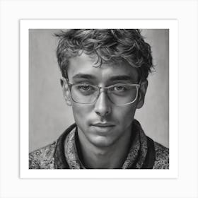 Portrait Of A Young Man Art Print