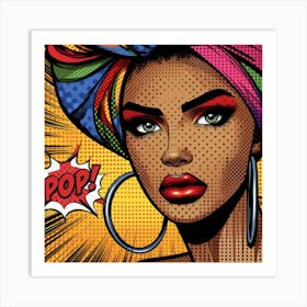 Omolara Pop African Woman Art Print