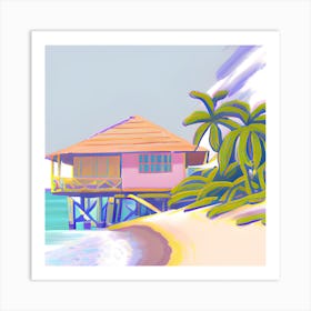 Beach House Art Print