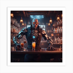 Bartender In Overwatch Art Print
