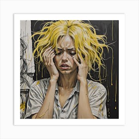 'The Girl With Yellow Hair' Art Print