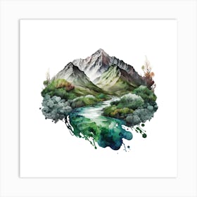 Mountain Landscape 1 Art Print