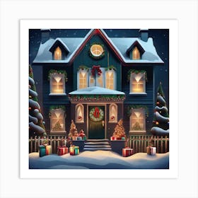 Christmas House 22 Art Print