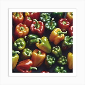 Colorful Peppers 76 Art Print