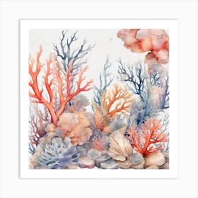 Sea Corals Art Print