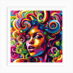 Curlylolipop Art Print