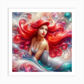 Little Mermaid 3 Art Print