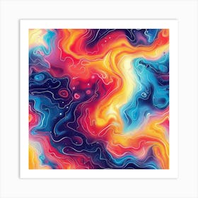 Abstract Aura (3) Art Print