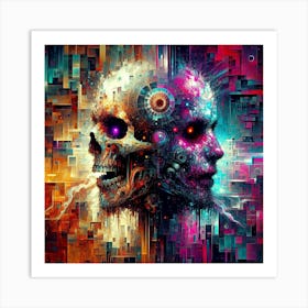 Skulls And Brains Art Print