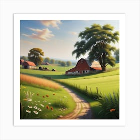 Farm Landscape 23 Art Print