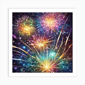 Fireworks In The Sky 19 Art Print