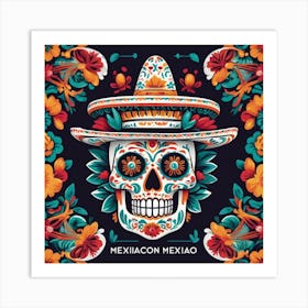Mexican Skull 30 Art Print