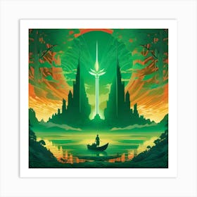 Emerald City 1 Art Print