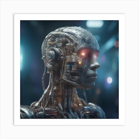 Cyborg Portrait 1 Art Print