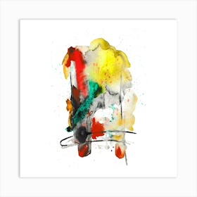 Modern Watercolor Painting, Contemporary Abstract Art Art Print