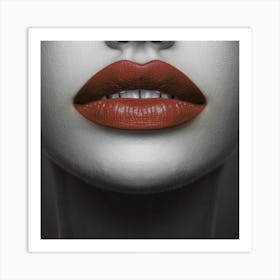 Woman'S Lips Art Print